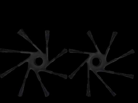 Rubber-coated side brush - anti-drop - #PR-PDU-553B