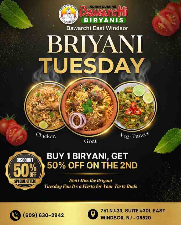 BUY 1 BIRYANI, GET 50% OFF ON THE 2ND