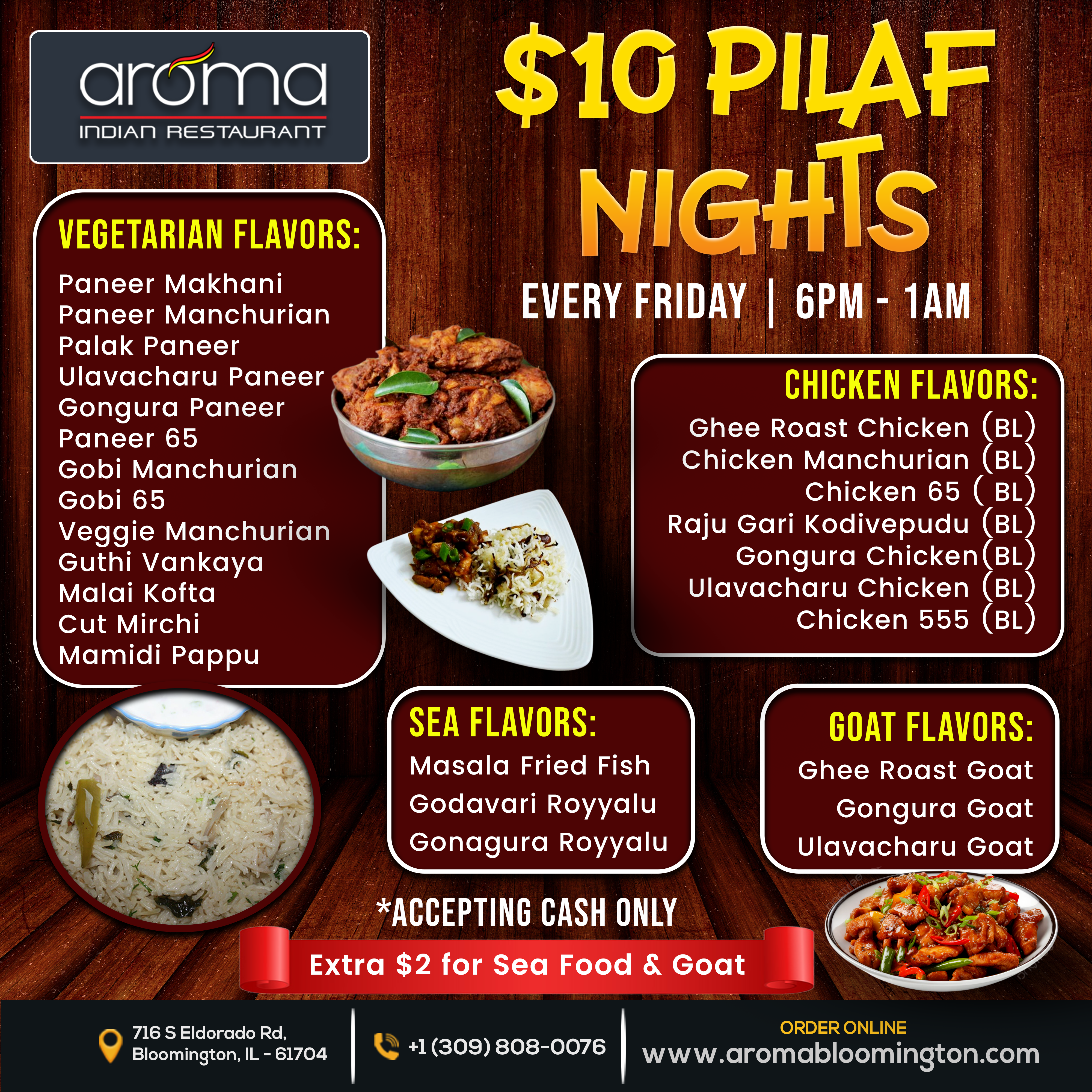 $10 Pilaf Nights