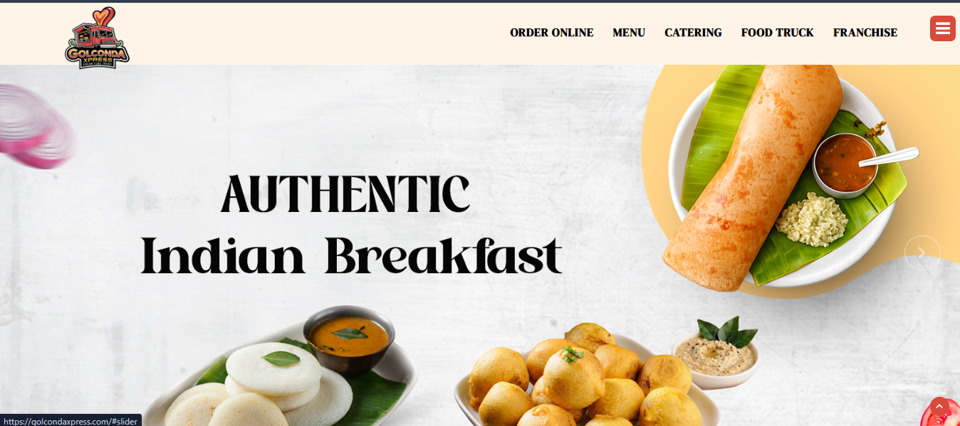 Golconda Xpress homepage