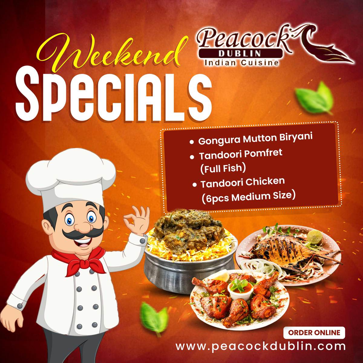 Order Your favorite Weekend Specials