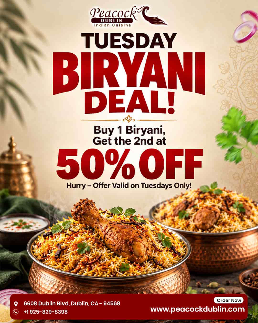 Tuesday Biryani Deal