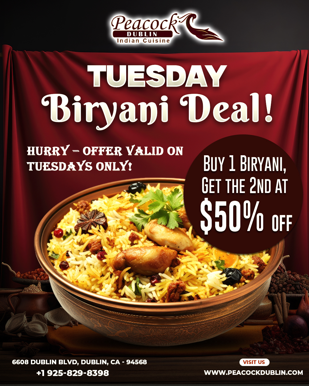 Tuesday Biryani Deal