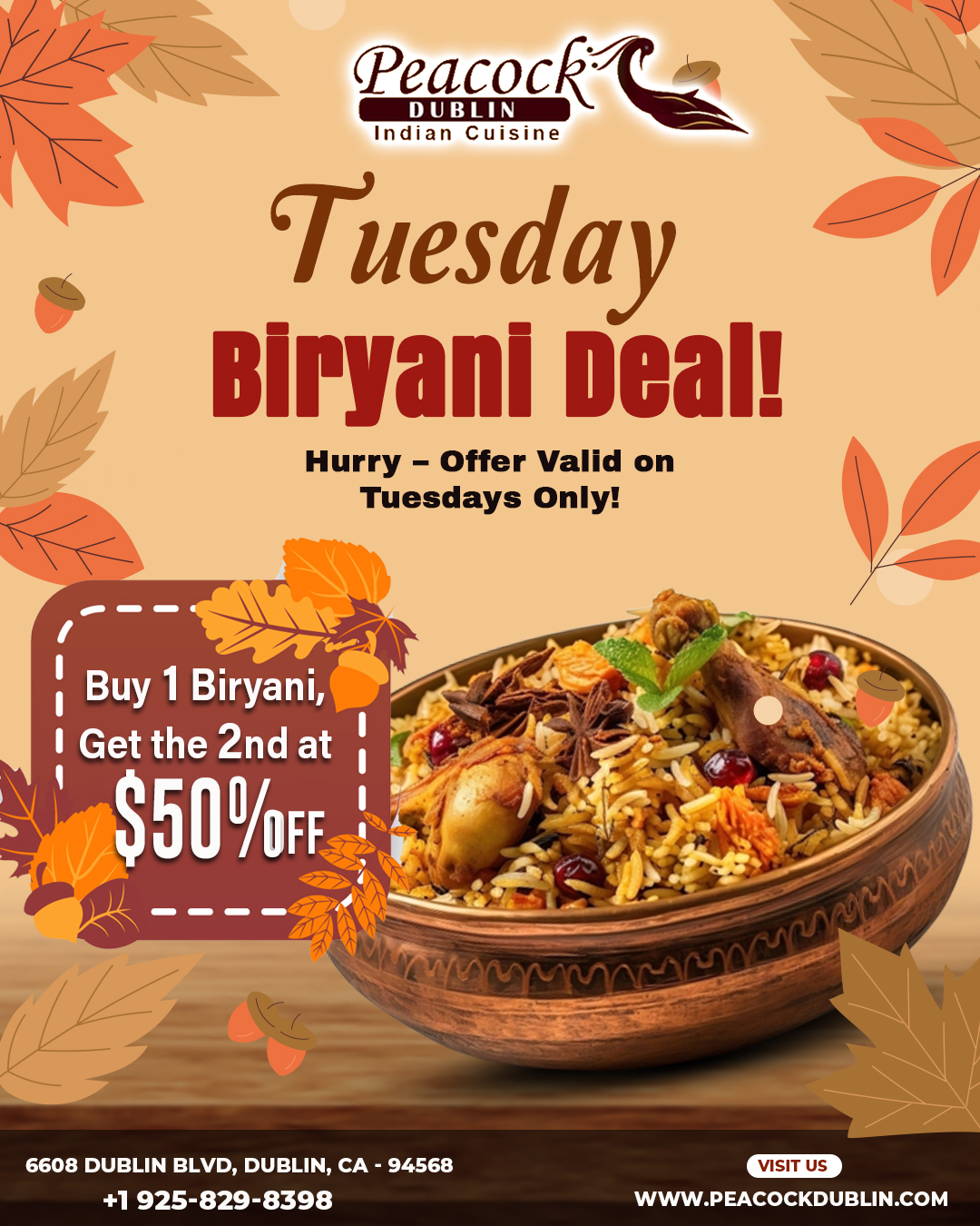 Tuesday Biryani Deal