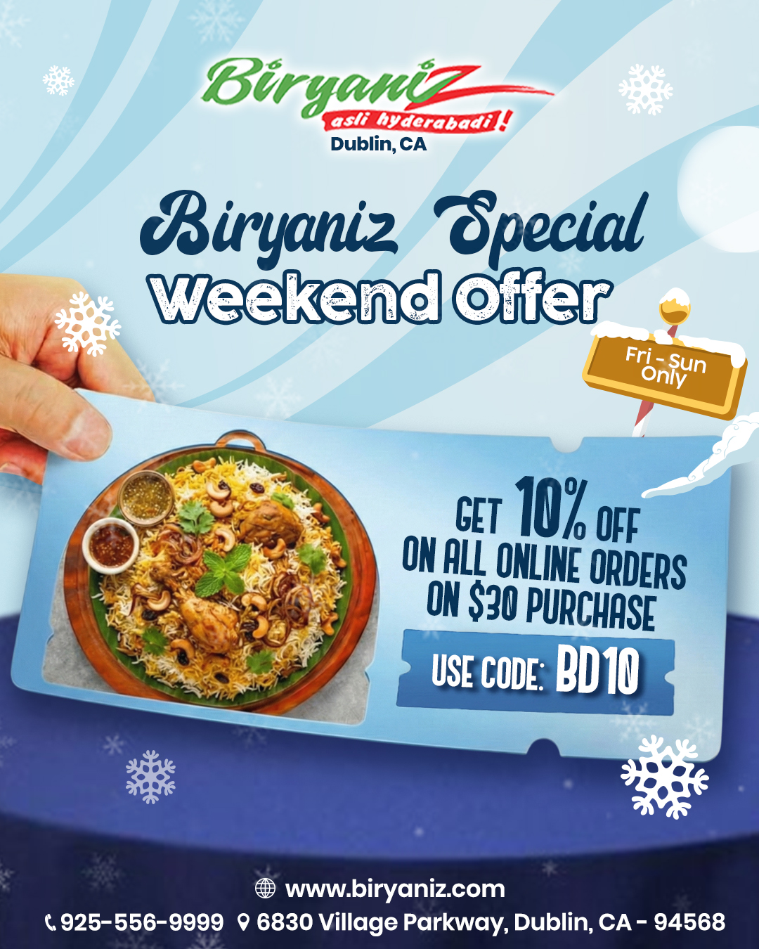 Biryaniz  Special Weekend Offer
