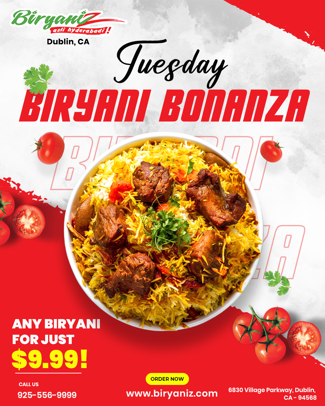 Tuesday Biryani Bonanza 