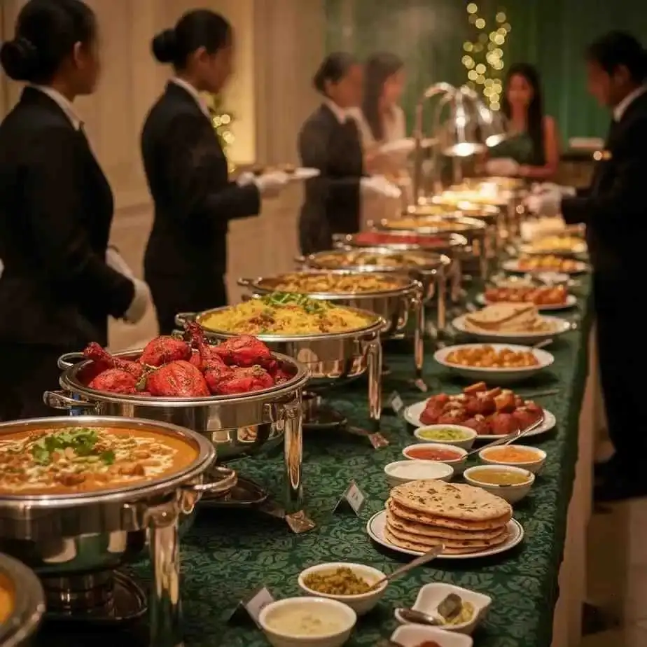 Dine-in area at Biryaniz Indian Cuisine with comfortable seating and warm ambiance