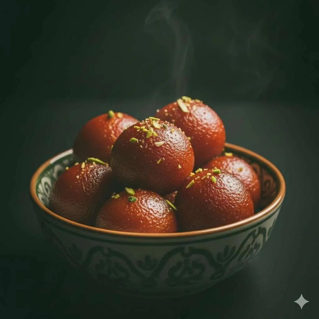 Gulab jamun Indian dessert from Biryaniz Indian Cuisine