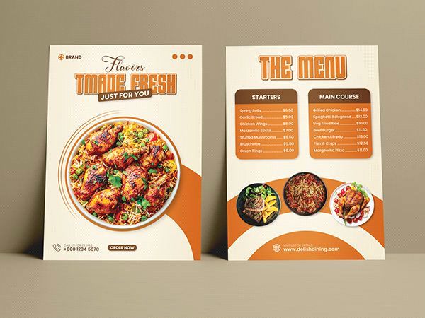 Folded Menu Design folded menu design