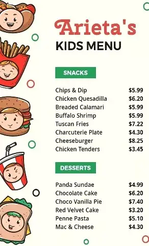 Kids Menu
