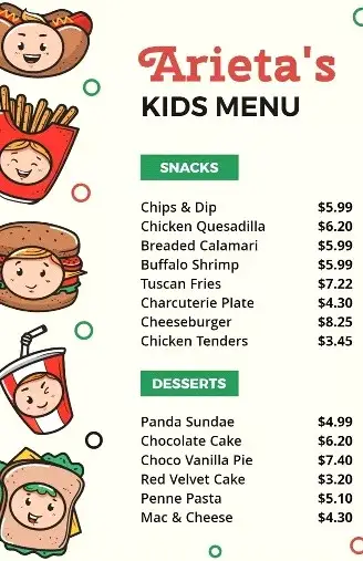 Kids Menu