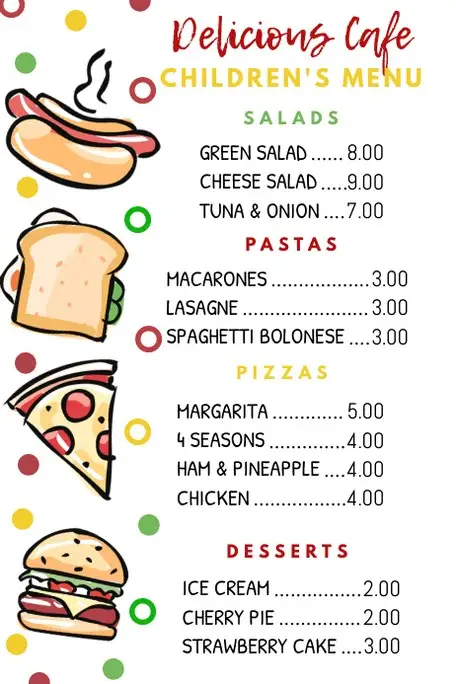Kids Menu