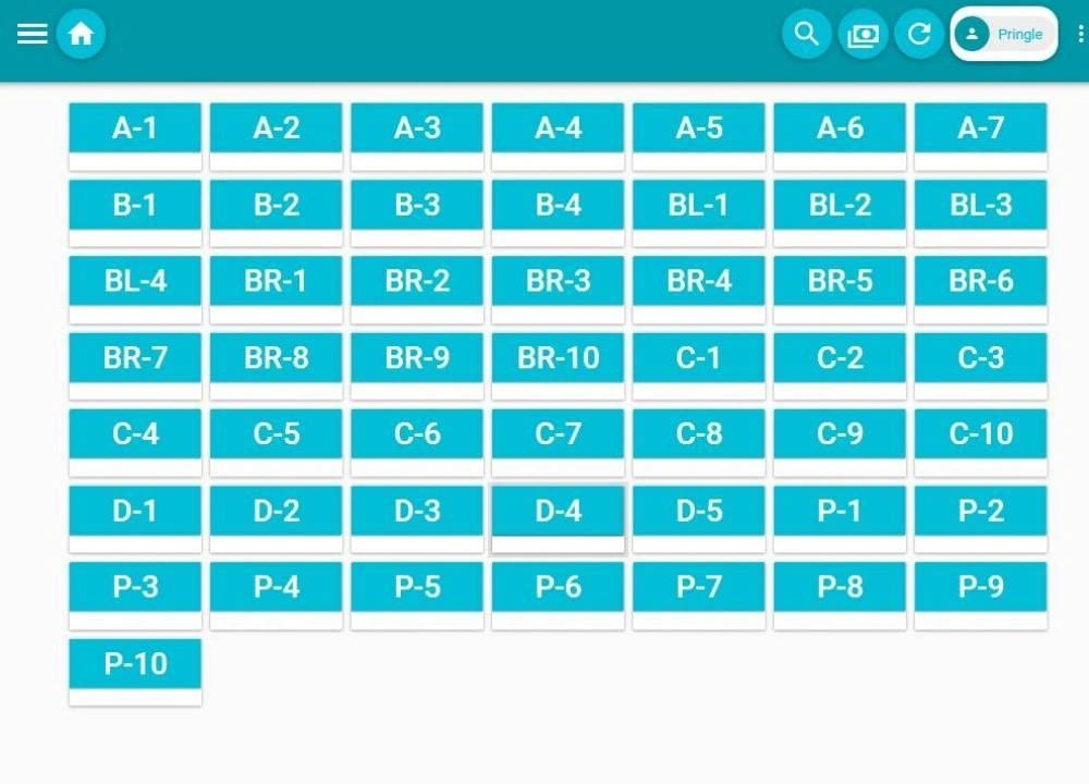 Bistrostack POS screen