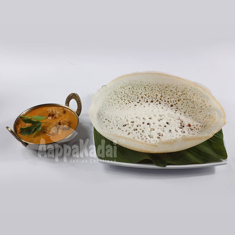 Aappakadai Aappam with Chicken Curry