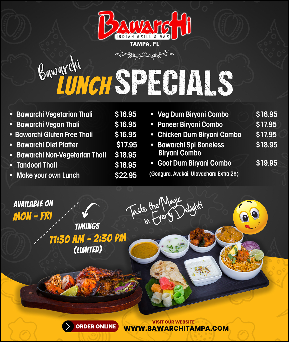 Bawarchi Lunch Specials
