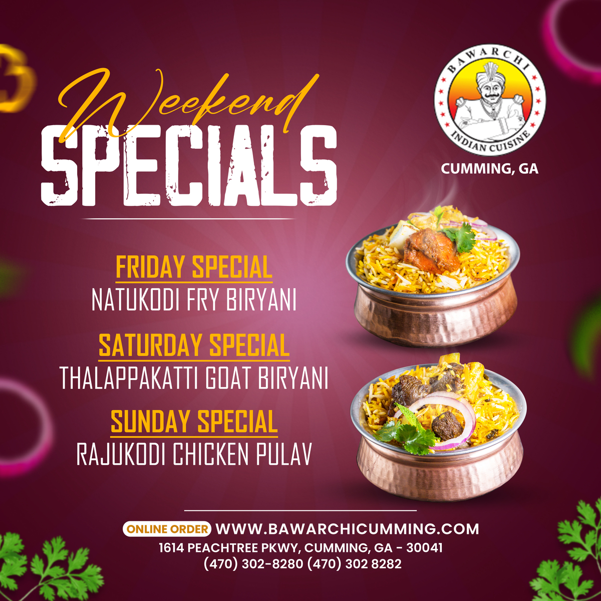 Weekend Specials