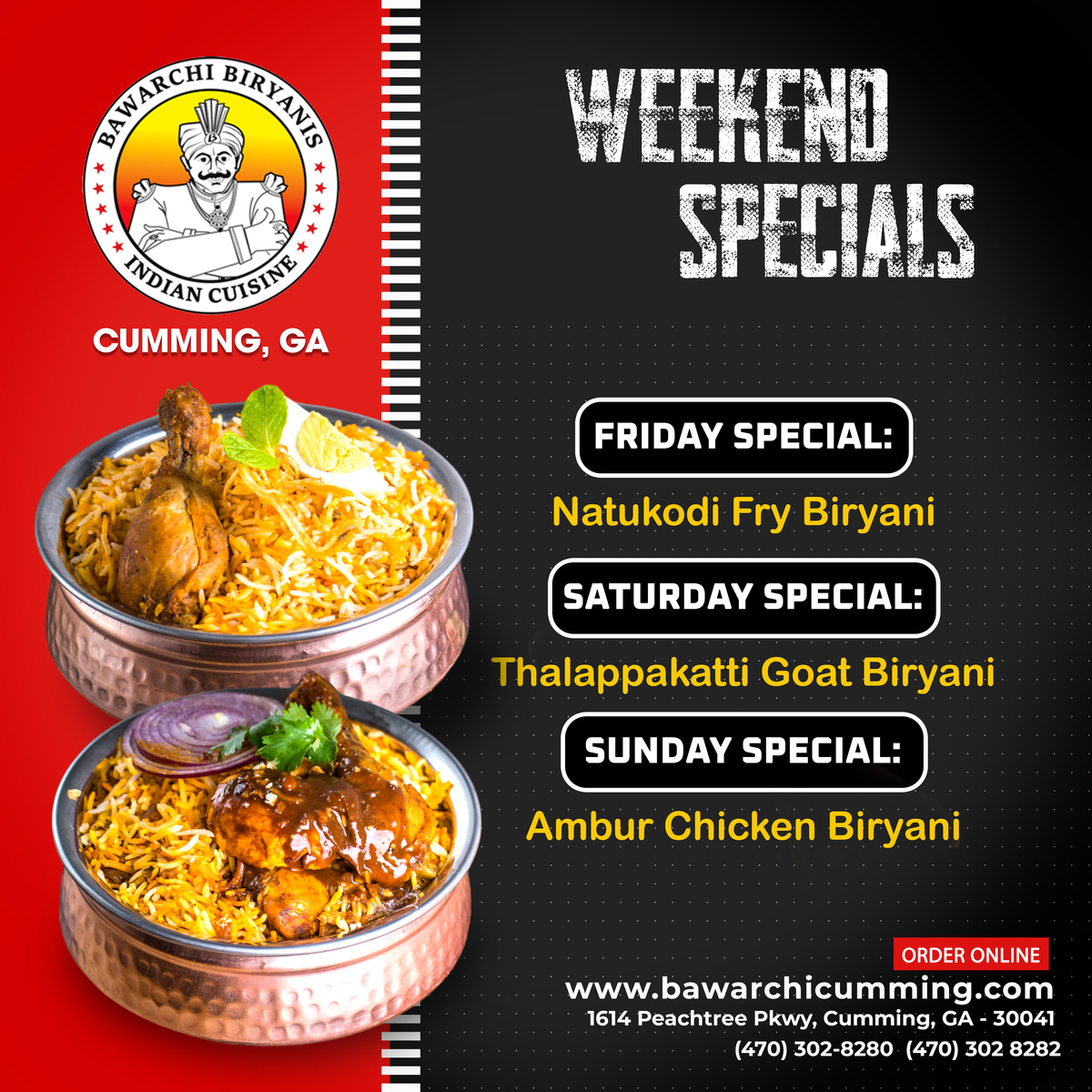 Weekend specials