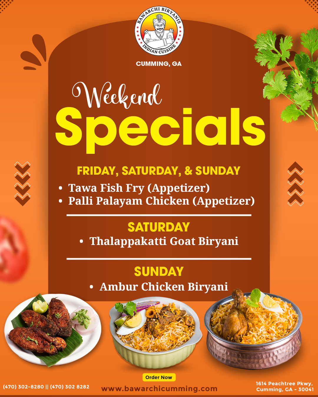 Weekend Specials