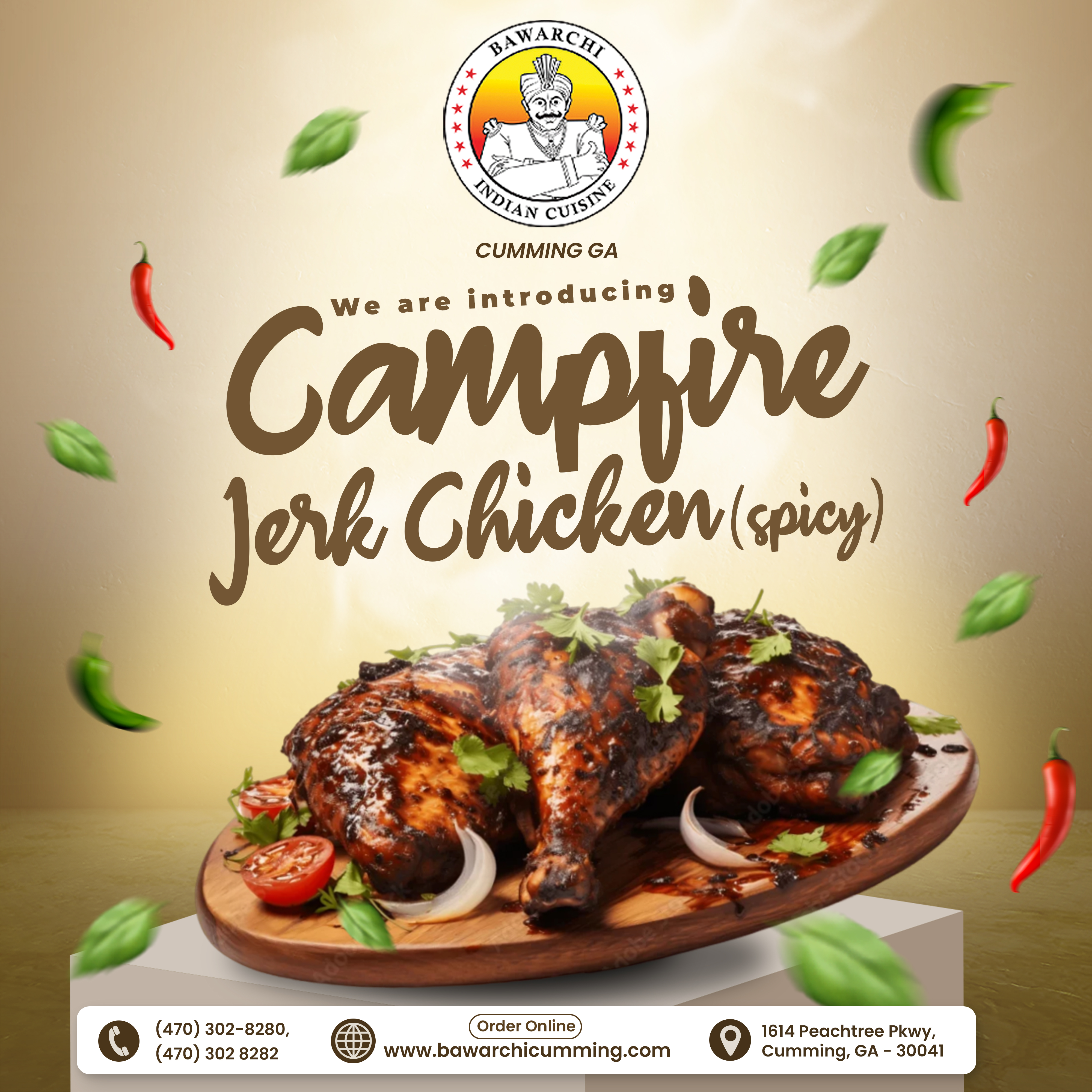 We are introducing  Campfire Jerk Chicken (spicy)