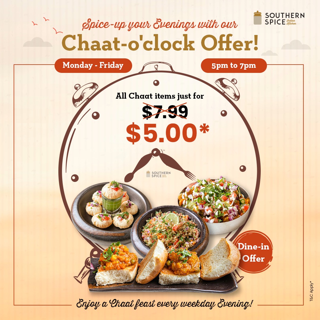 $5 Chaat offer (5pm - 7pm)