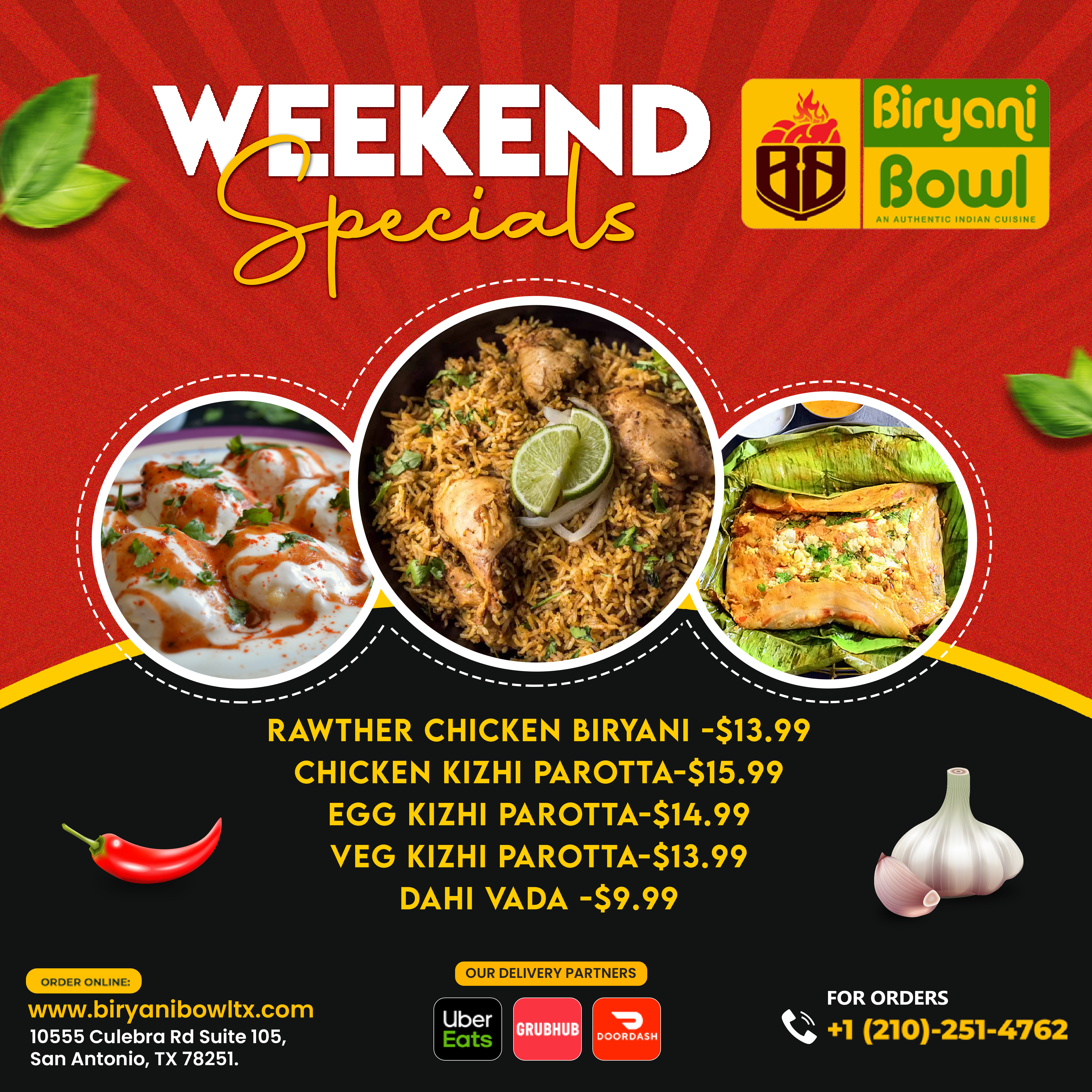 Weekend Specials