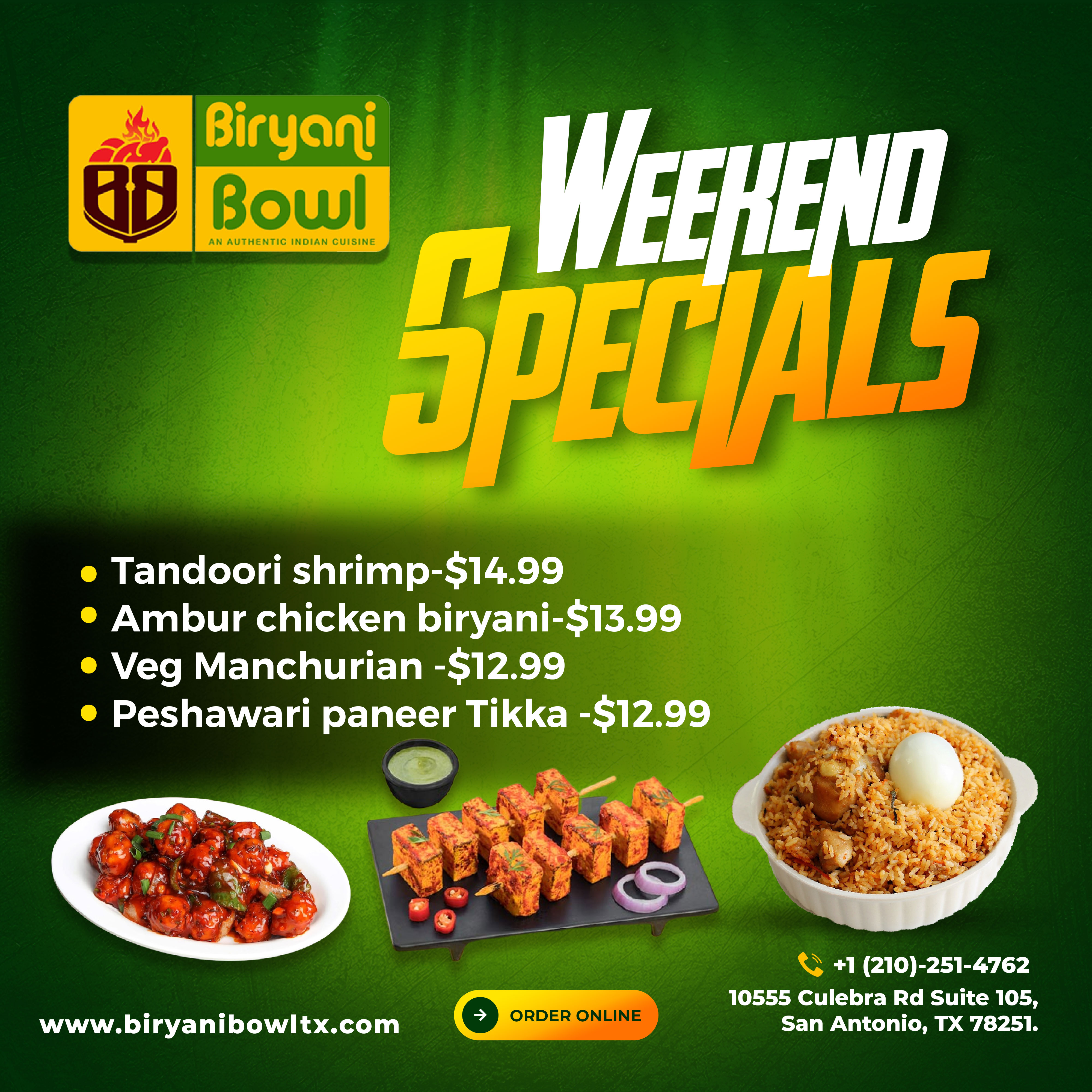 Weekend Specials