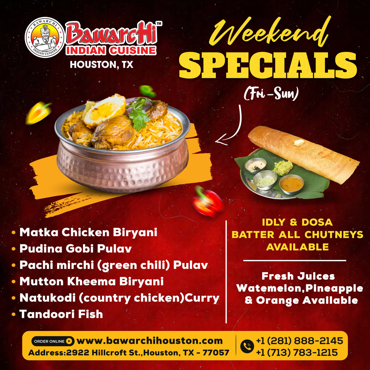 weekend specials