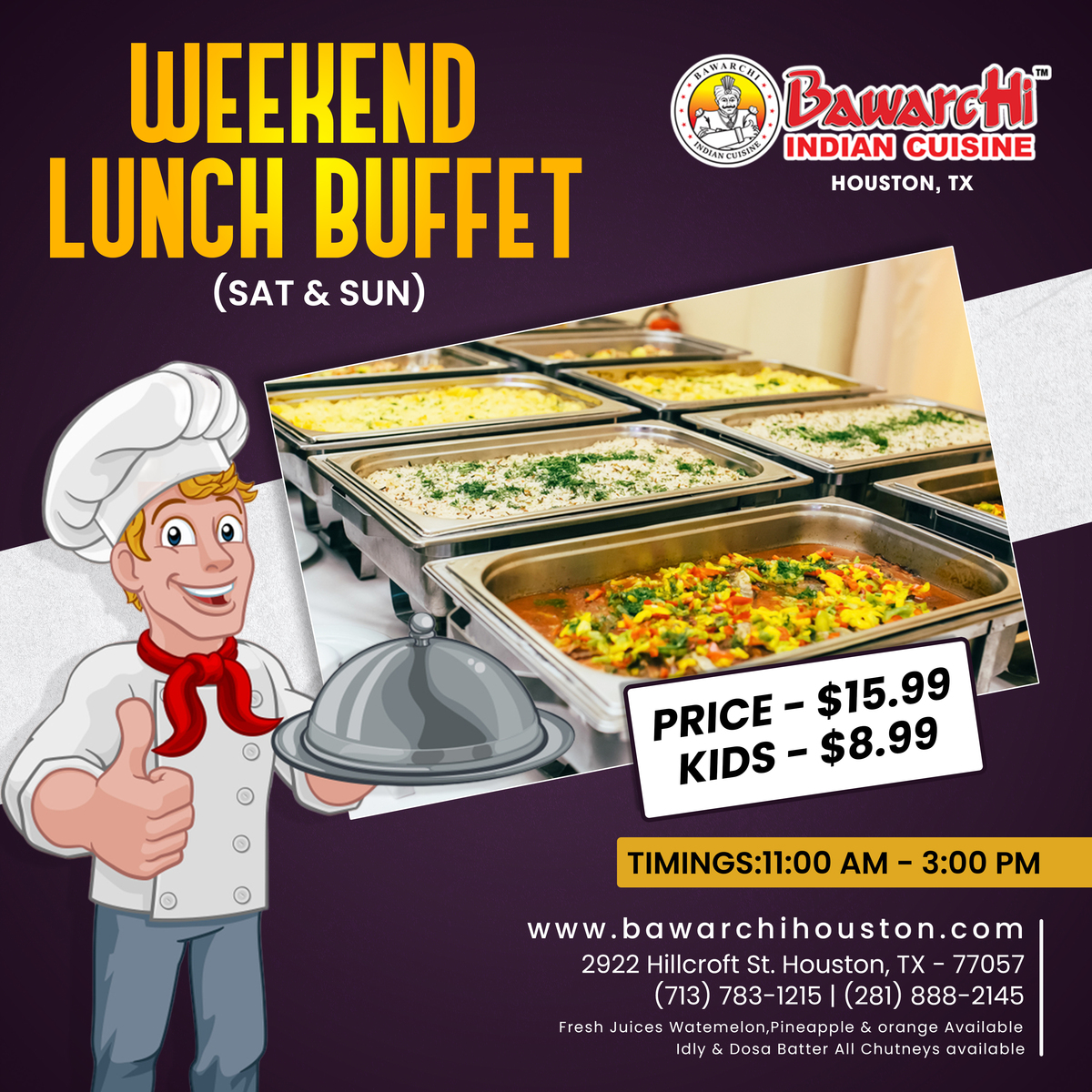 weekend lunch  buffet