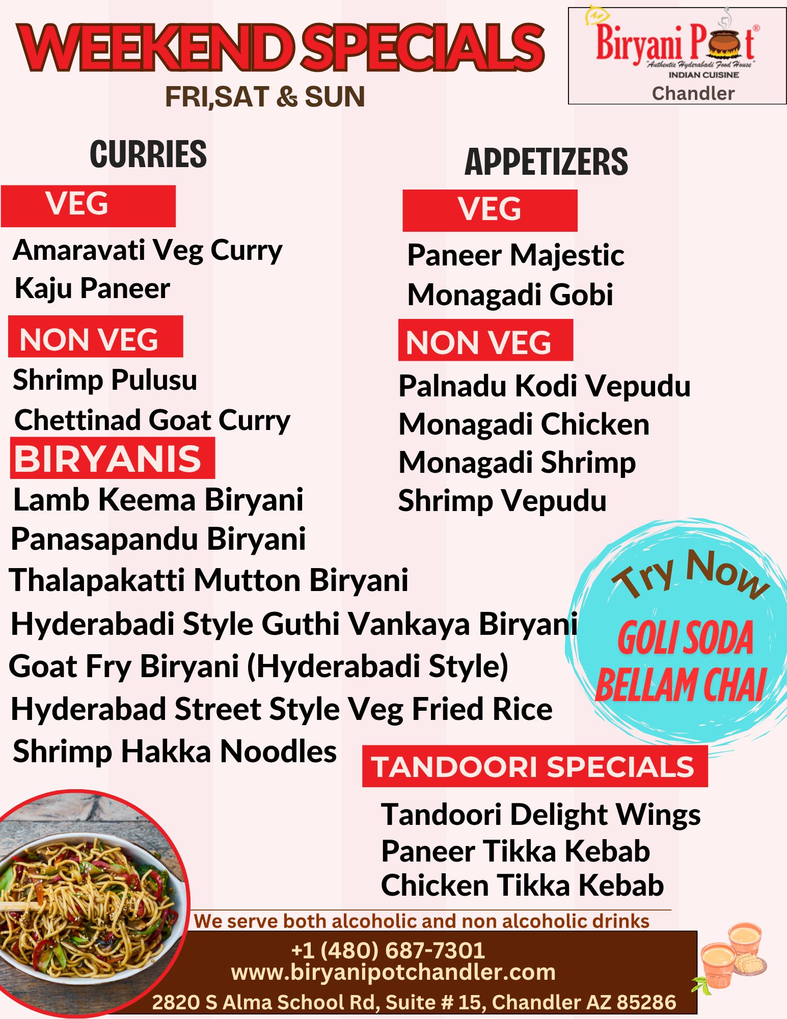 WEEKEND SPECIALS