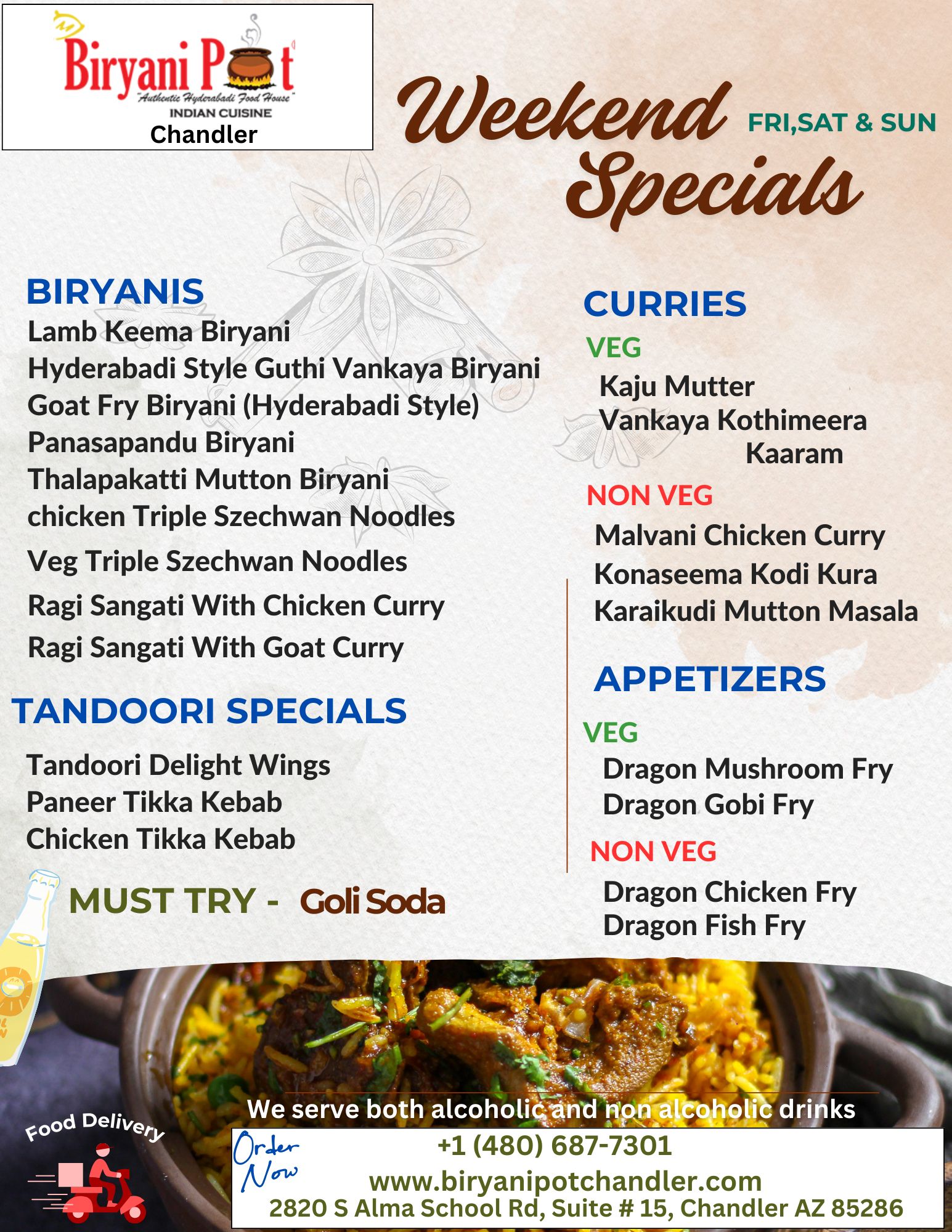 WEEKEND SPECIALS