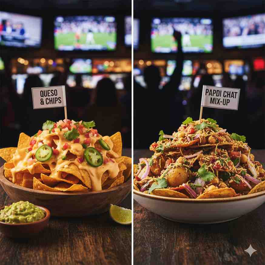 Queso & Chips / Papdi Chaat