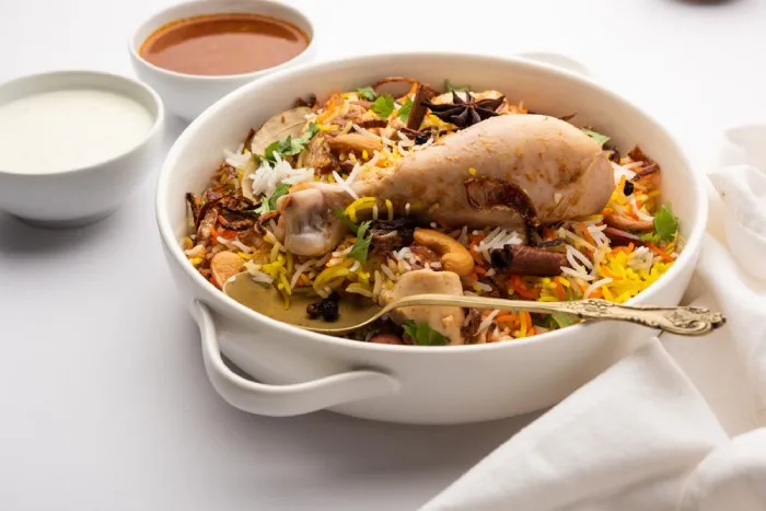 Hyderabadi Chicken Dum Biryani