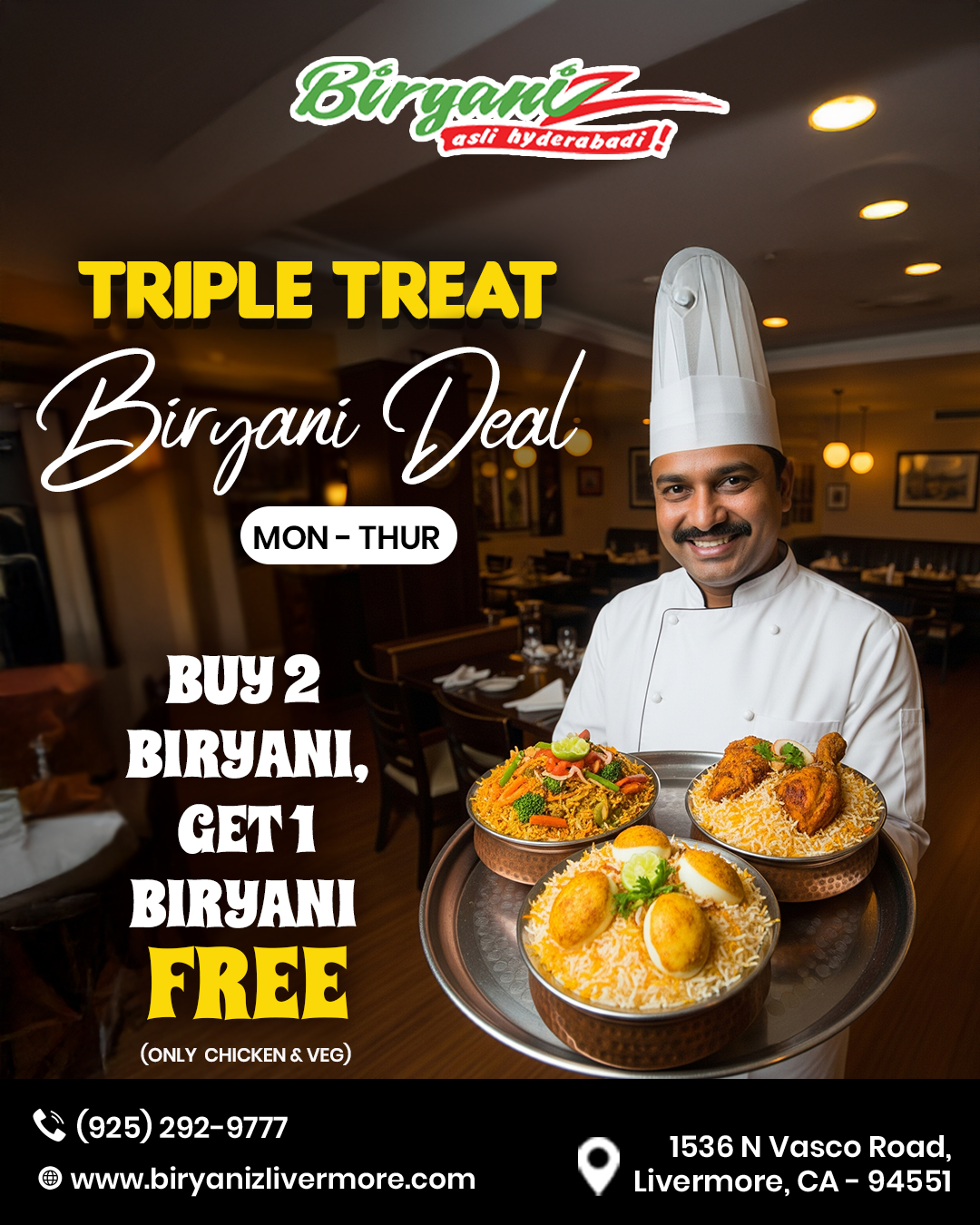 Triple Treat Biryani Deal