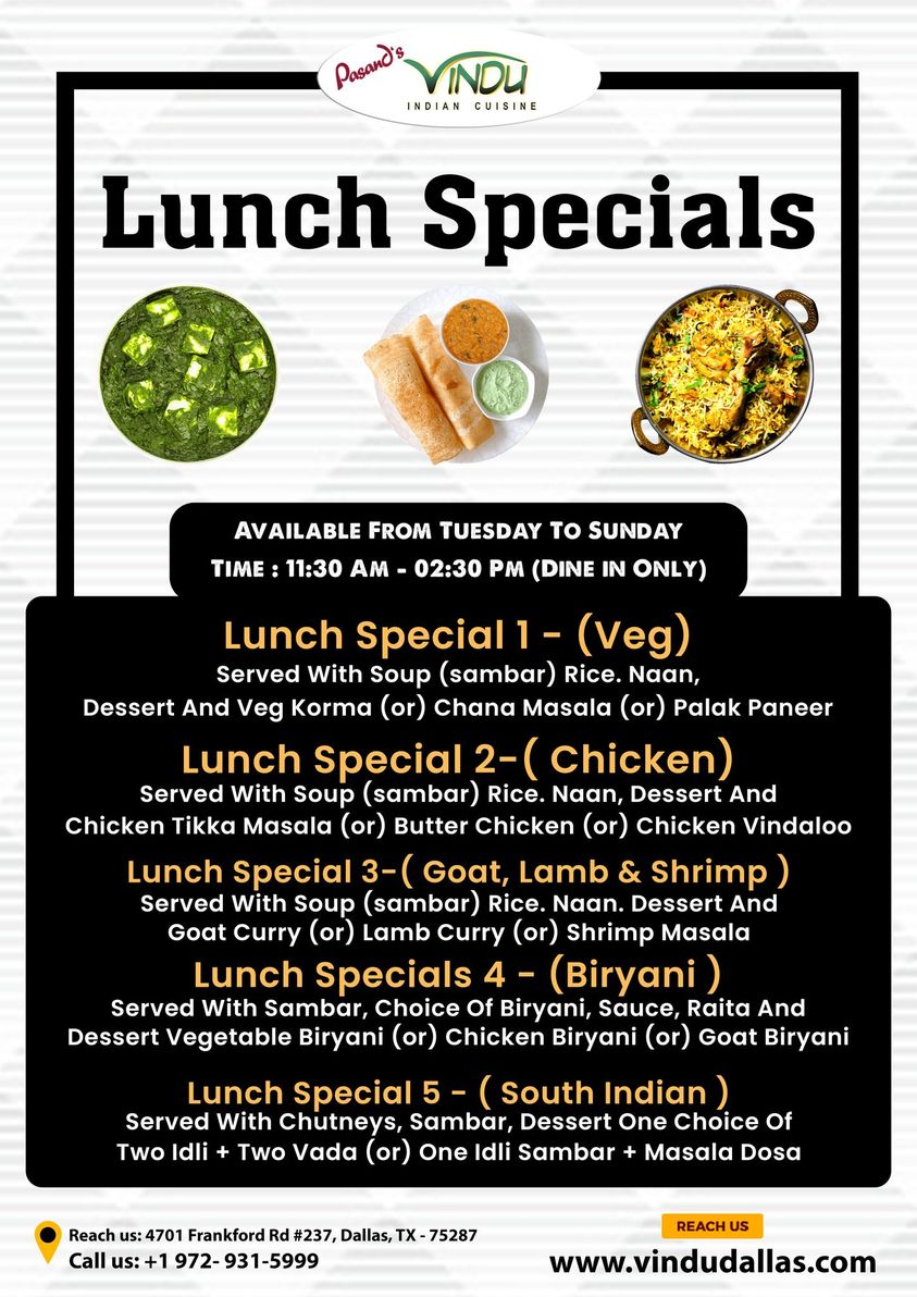 Lunch Specials