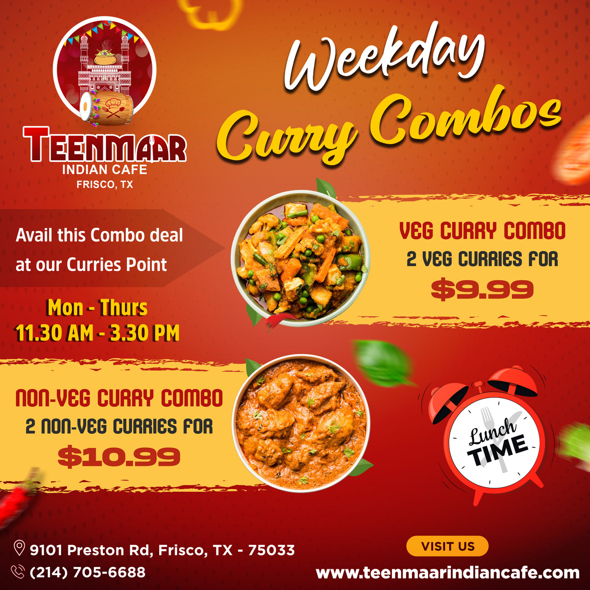Weekday Curry Combos