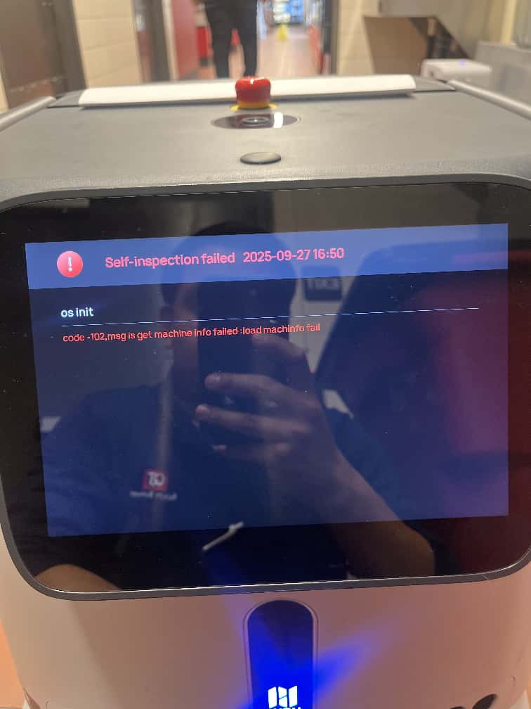 Load machine info error