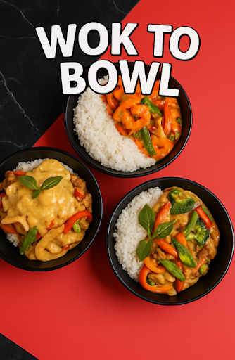 wok to bowl food