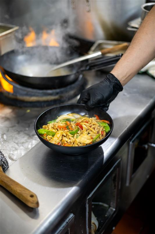 wok to bowl food