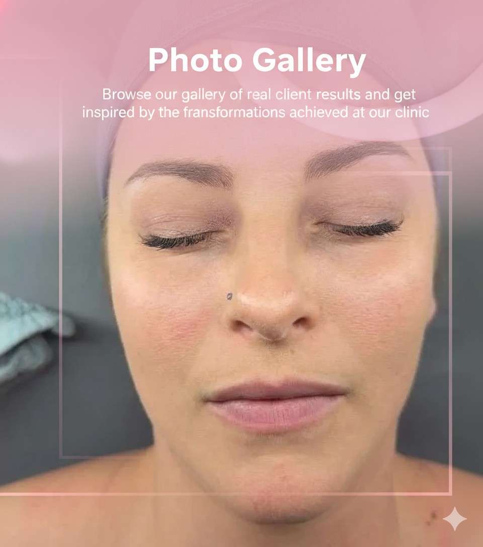 Before and after results from skincare treatments