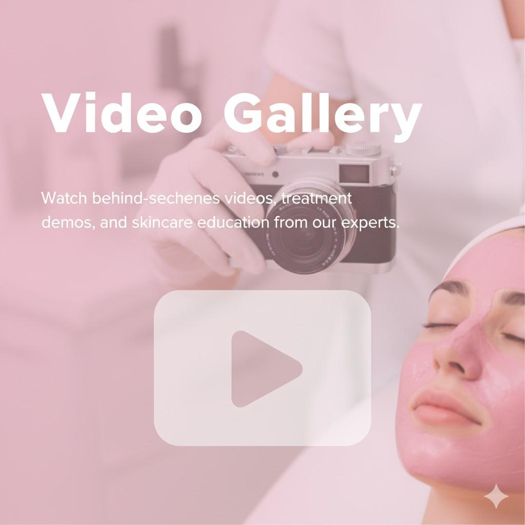 Skincare treatment video demonstration