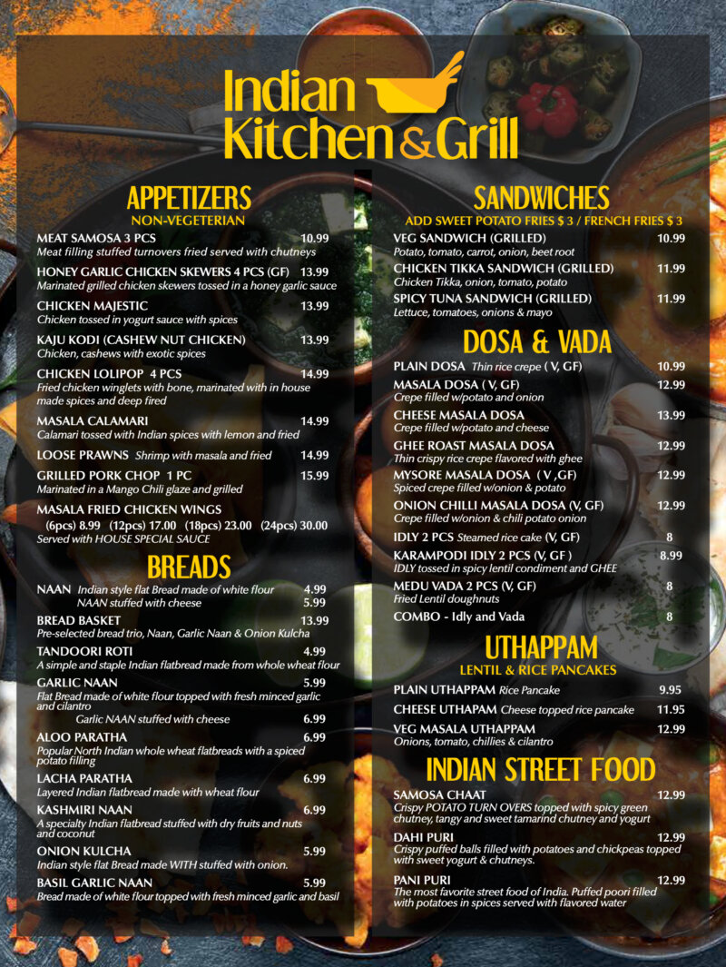 lunch menu