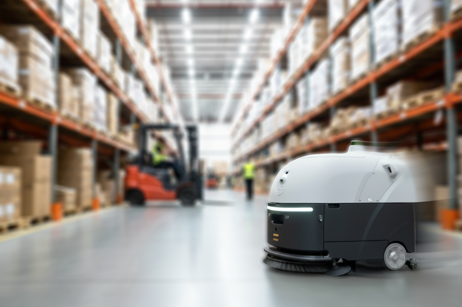 Image of a CC5 in a warehouse