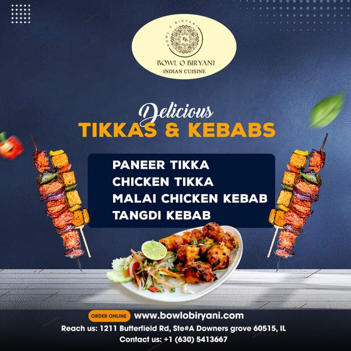 Tikkas & Kebabs Straight On Your Plate 